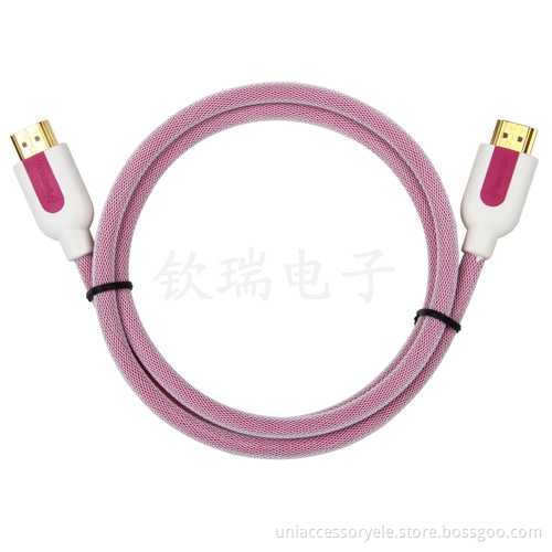 New design HDMI cable pink color for PS3 HDTV